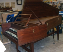 Double Manual French Harpsichord by William Dowd, full open