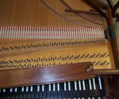 Double Manual French Harpsichord by William Dowd, wrestplank