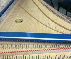 Flemish Double Manual Harpsichord by Anne Acker, soundboard