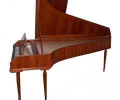 Fortepiano after Stein by Walter Bishop and Anne Acker, side view