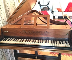 Single Manual English Harpsichord after Mahoon by Peter Redstone, keyboard view