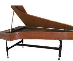 Single Manual English Harpsichord after Mahoon by Peter Redstone, side view