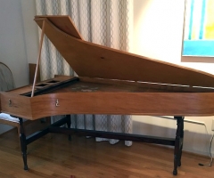 Single Manual English Harpsichord after Mahoon by Peter Redstone, side view