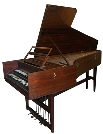 Double Manual French Harpsichord by William Dowd, 1963