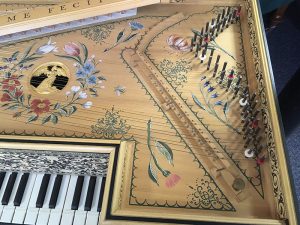 Flemish Muselaar / Virginal soundboard tuning pins
