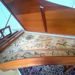 photo of view of harpsichord soundboard