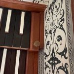 photo of Hicks Flemish Double harpsichord keyboard transpose block