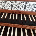 nameboard of Robert Hicks Harpsichord